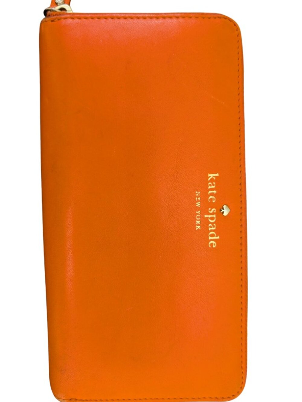 Kate Spade Orange & Pink New York Continental Wallet